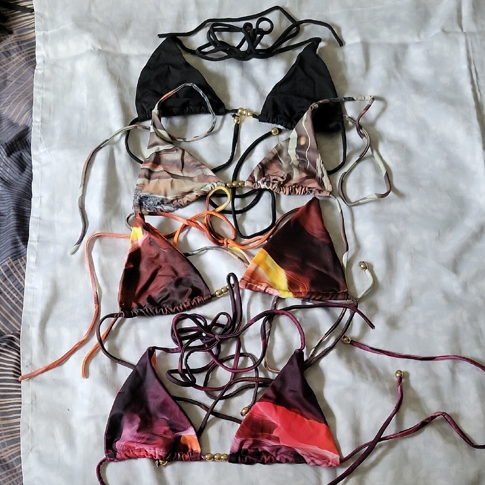 Beaded Bikini Tops (Various colours)